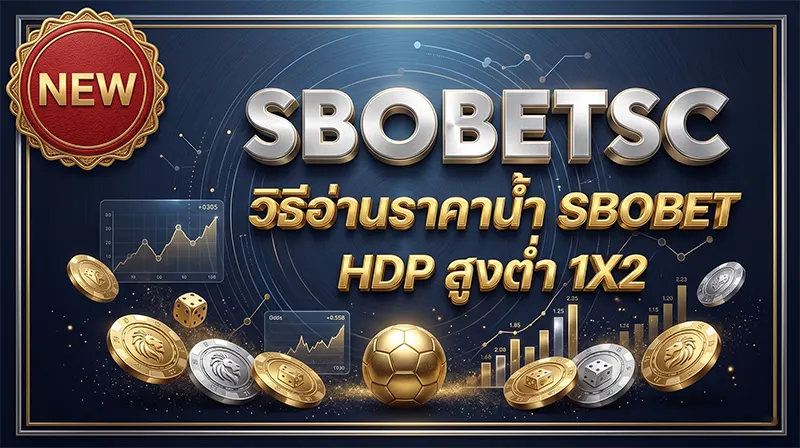 วิธีอ่านราคาน้ำ SBOBET HDP สูงต่ำ 1X2 มือใหม่